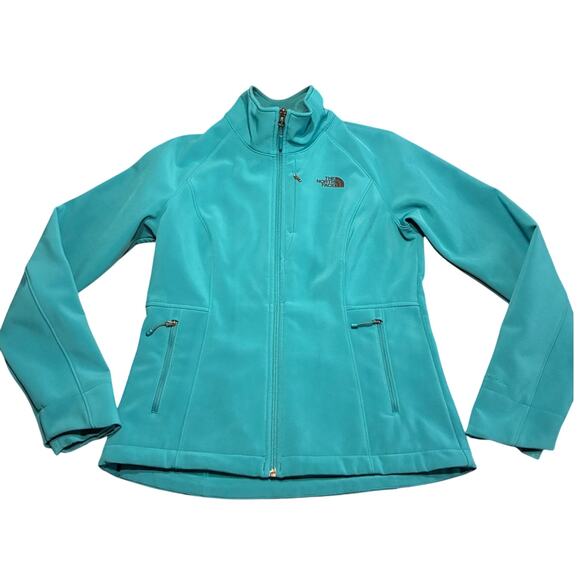 The North Face Apex Windwall Jacket Wm S Teal Outdoors Windbreaker - Picture 1 of 5